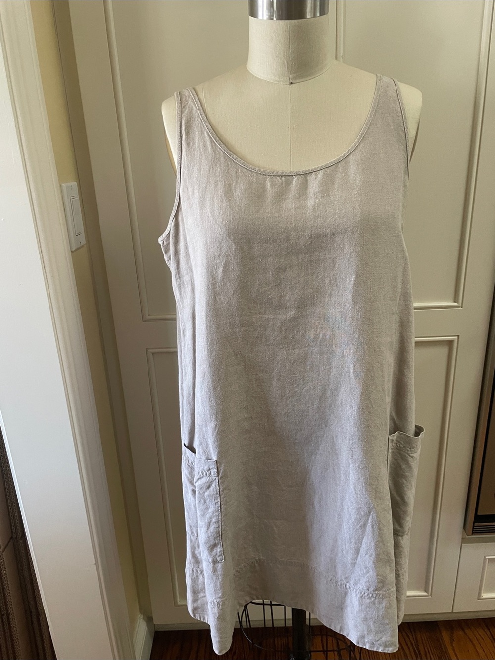 Eileen Fisher Linen Sleeveless Shift Dress